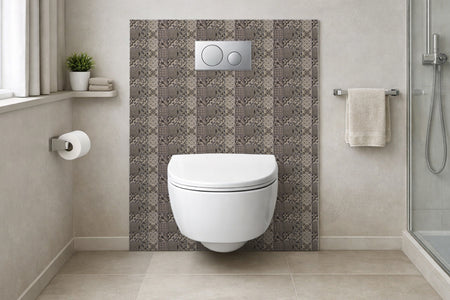 Toilettenrückwand Patchwork
