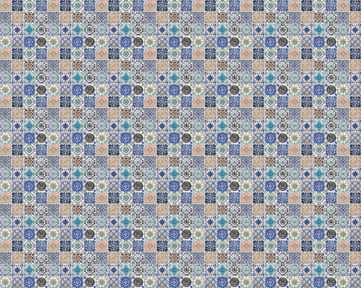 Toilettenrückwand Patchwork