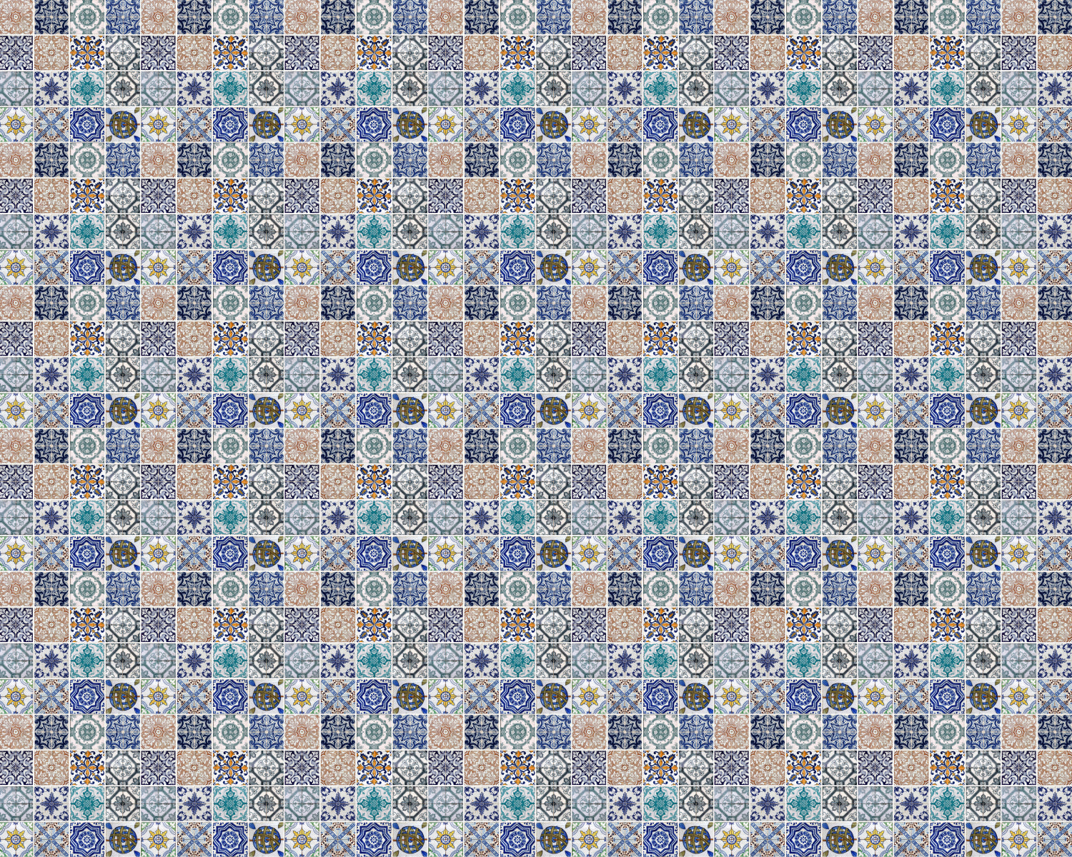 Toilettenrückwand Patchwork