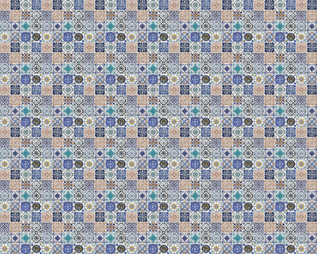 Toilettenrückwand Patchwork