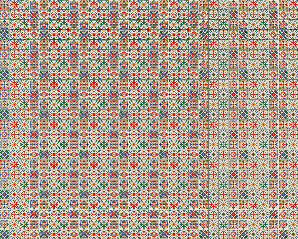 Toilettenrückwand Patchwork