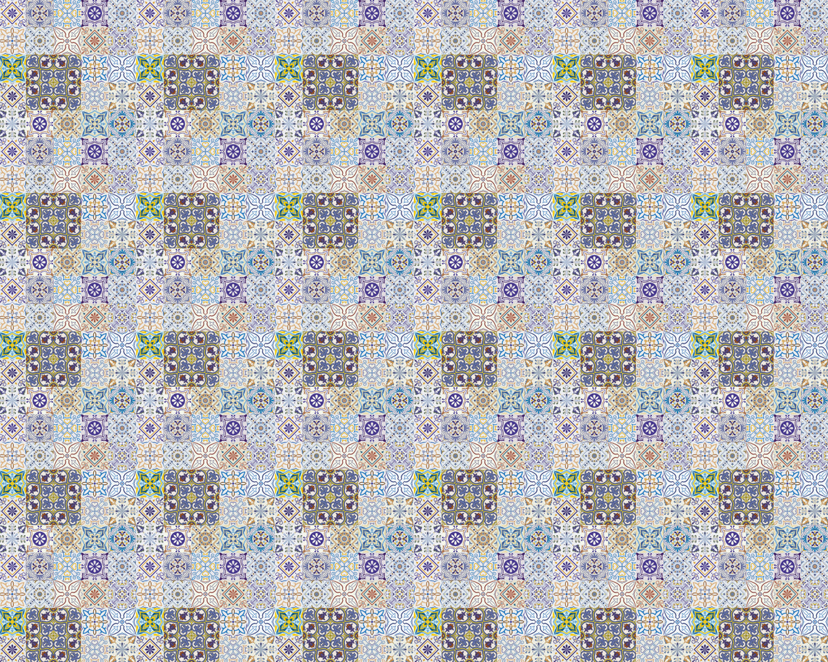Toilettenrückwand Patchwork
