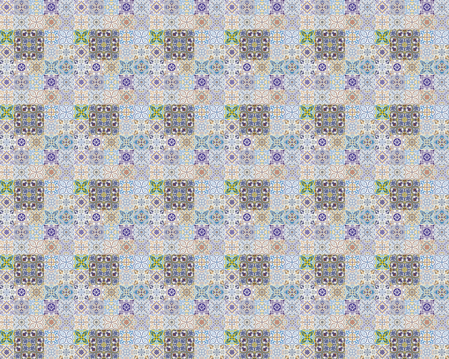 Toilettenrückwand Patchwork
