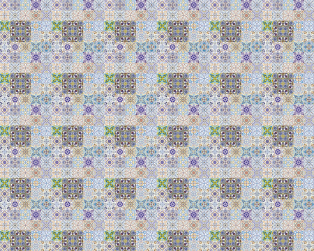 Toilettenrückwand Patchwork