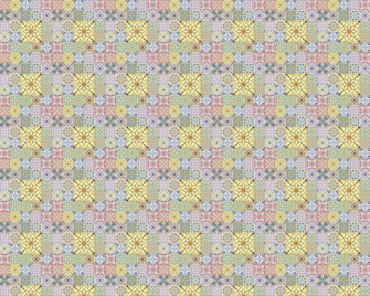 Toilettenrückwand Patchwork