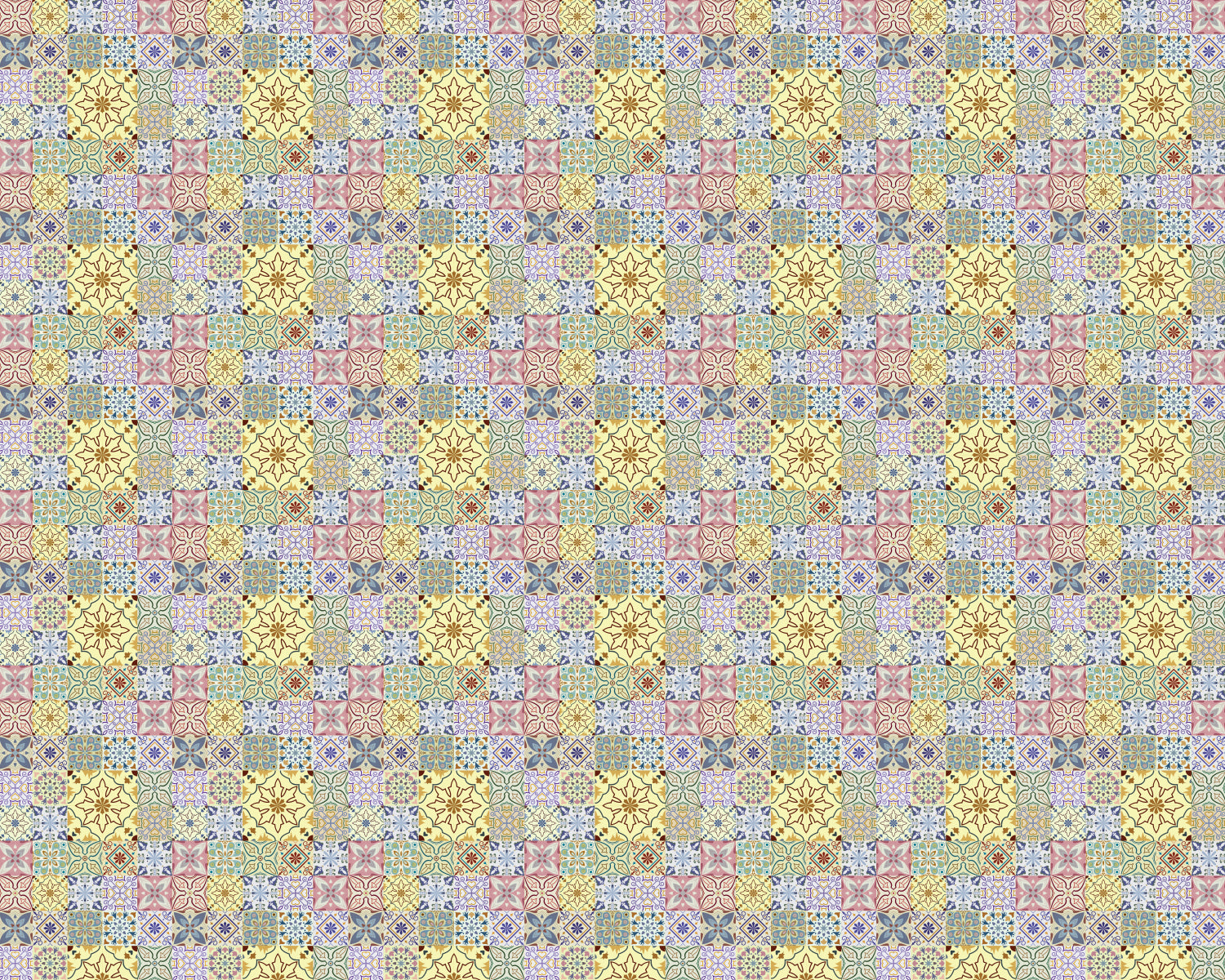 Toilettenrückwand Patchwork
