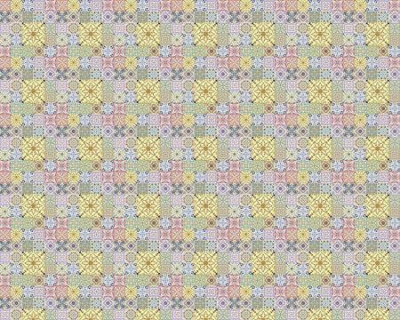 Toilettenrückwand Patchwork