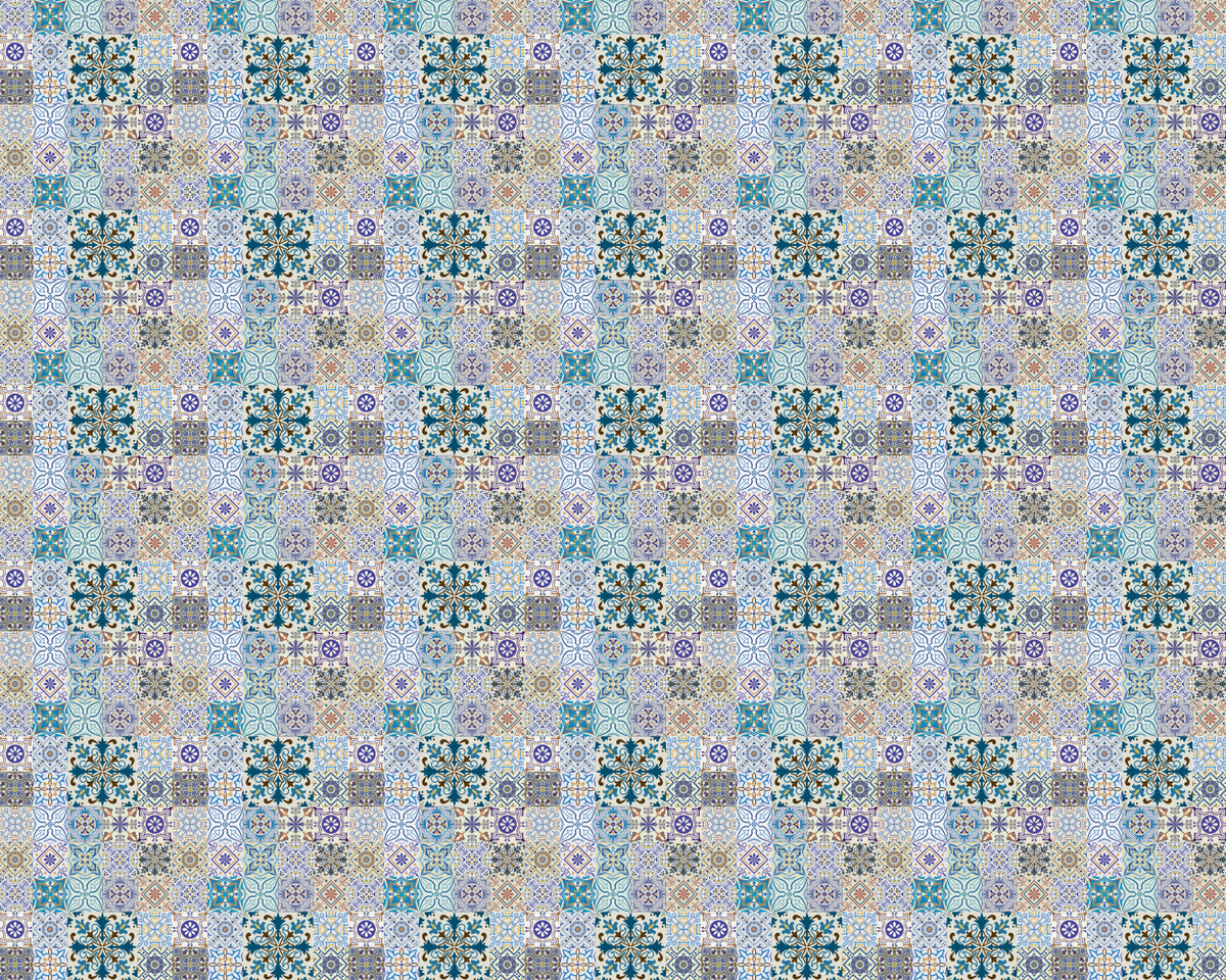 Toilettenrückwand Patchwork