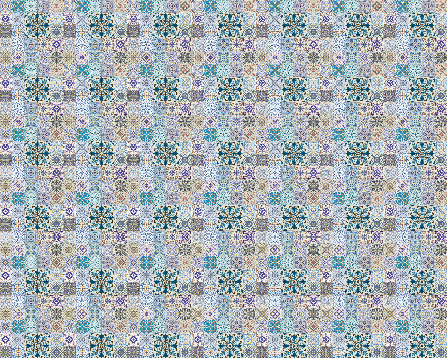 Toilettenrückwand Patchwork