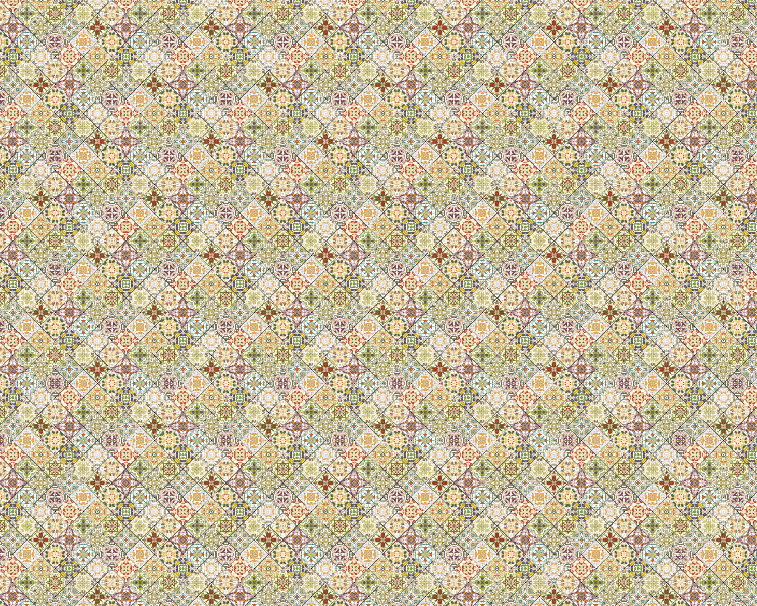 Toilettenrückwand Patchwork