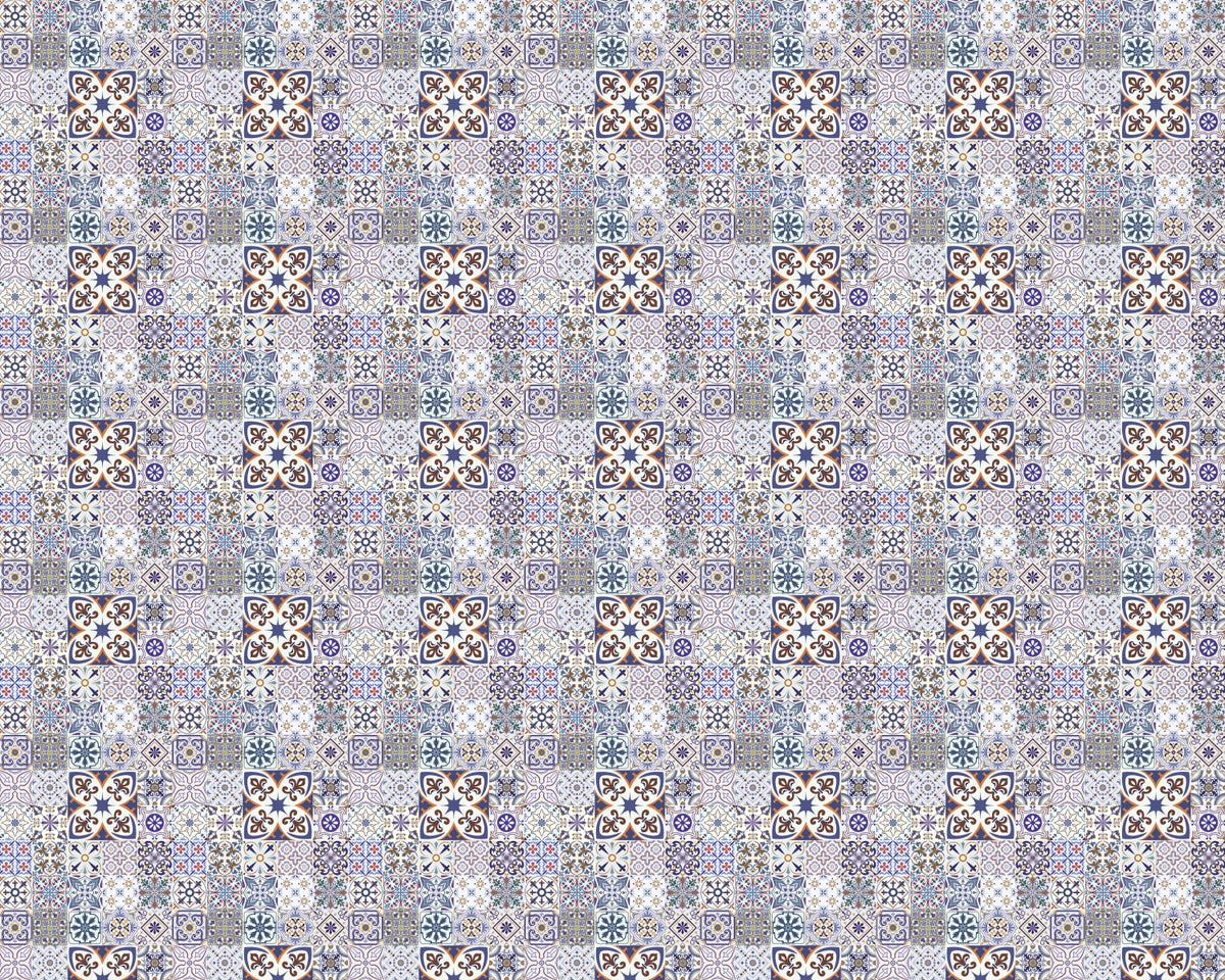 Toilettenrückwand Patchwork