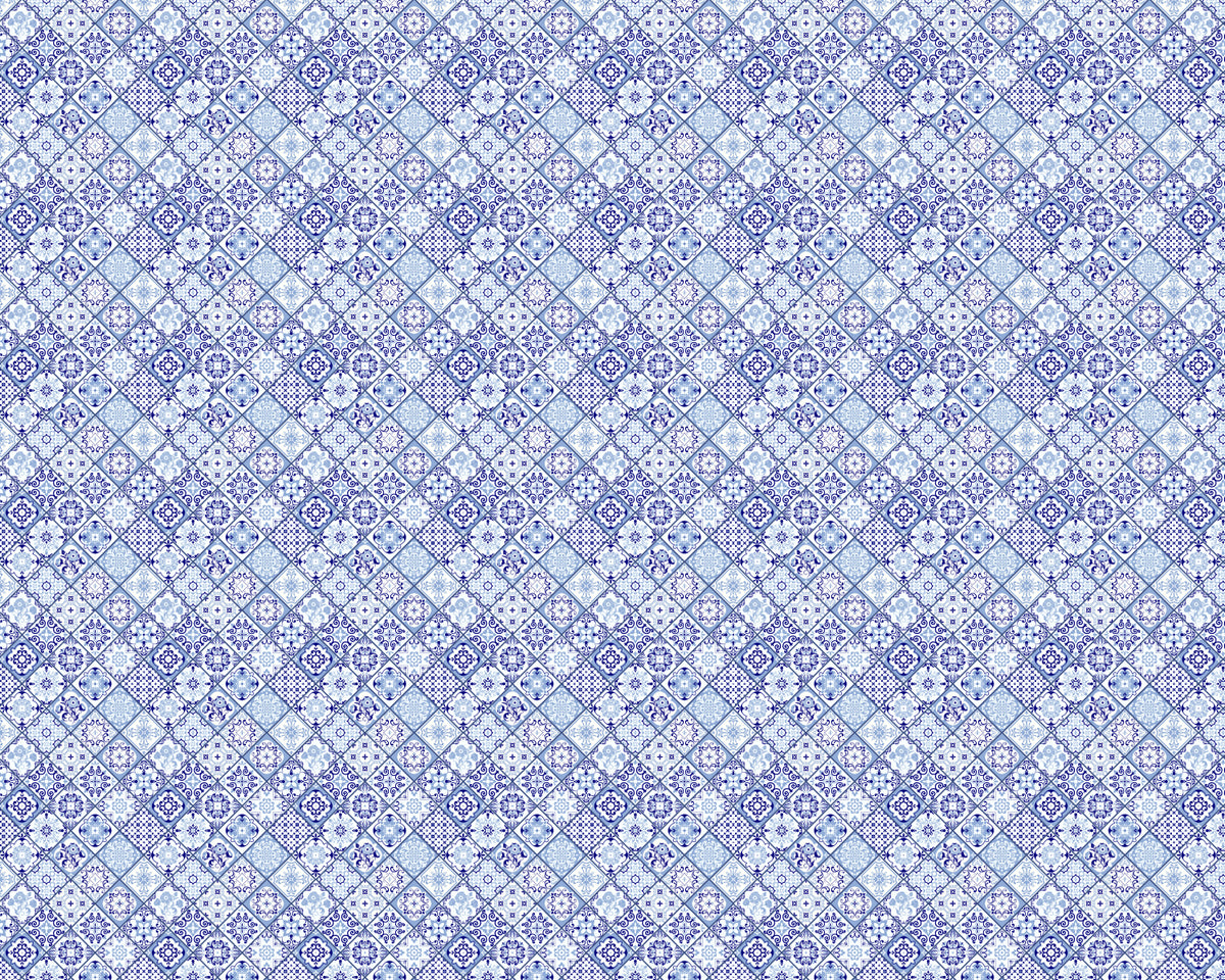 Toilettenrückwand Patchwork