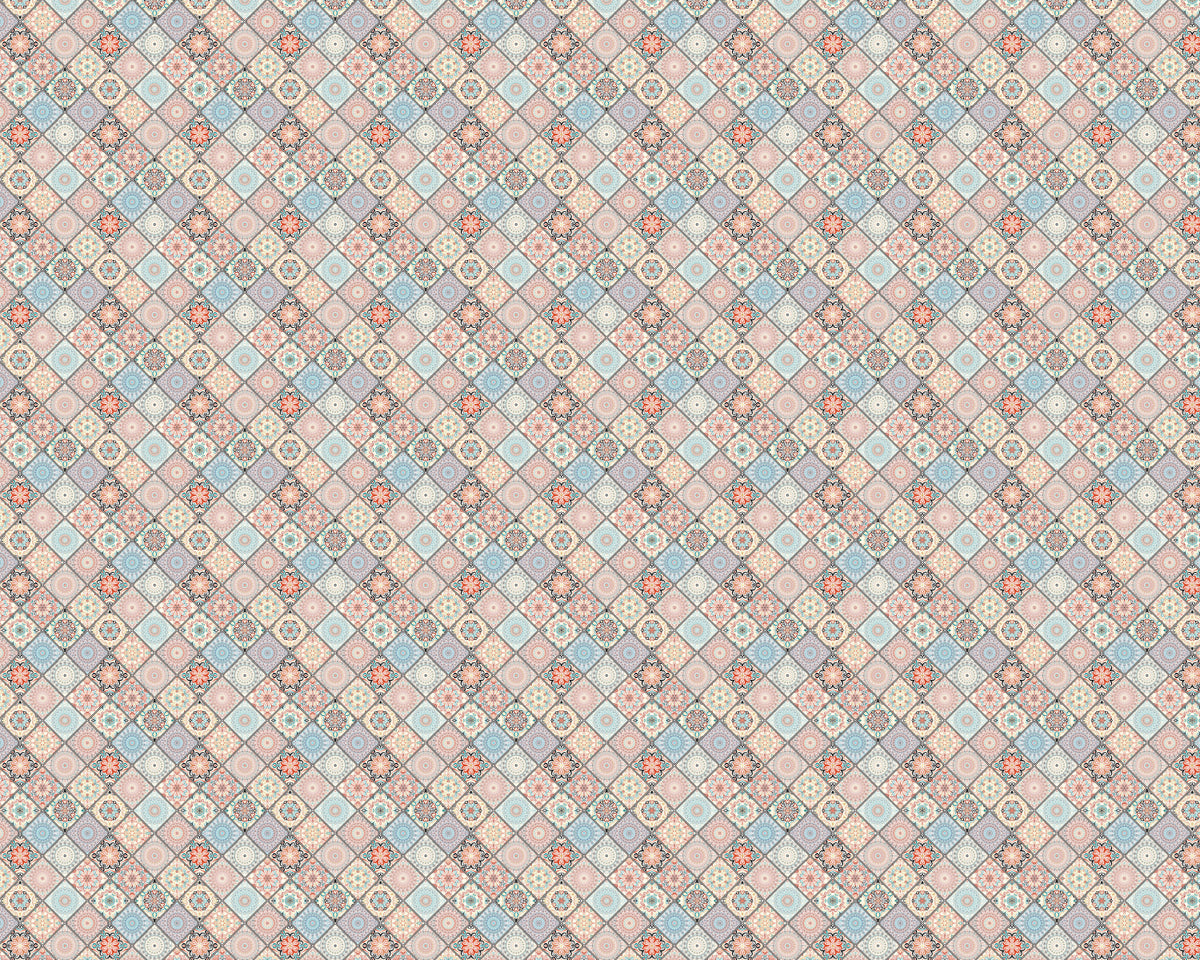 Toilettenrückwand Patchwork