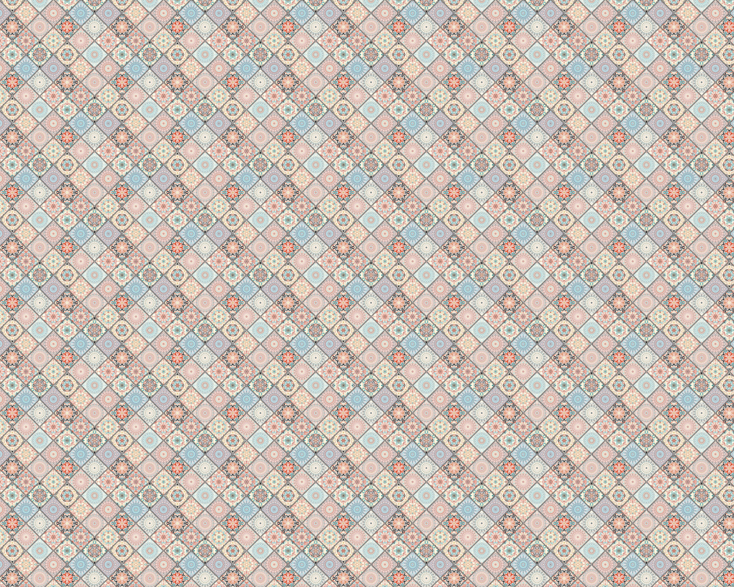Toilettenrückwand Patchwork