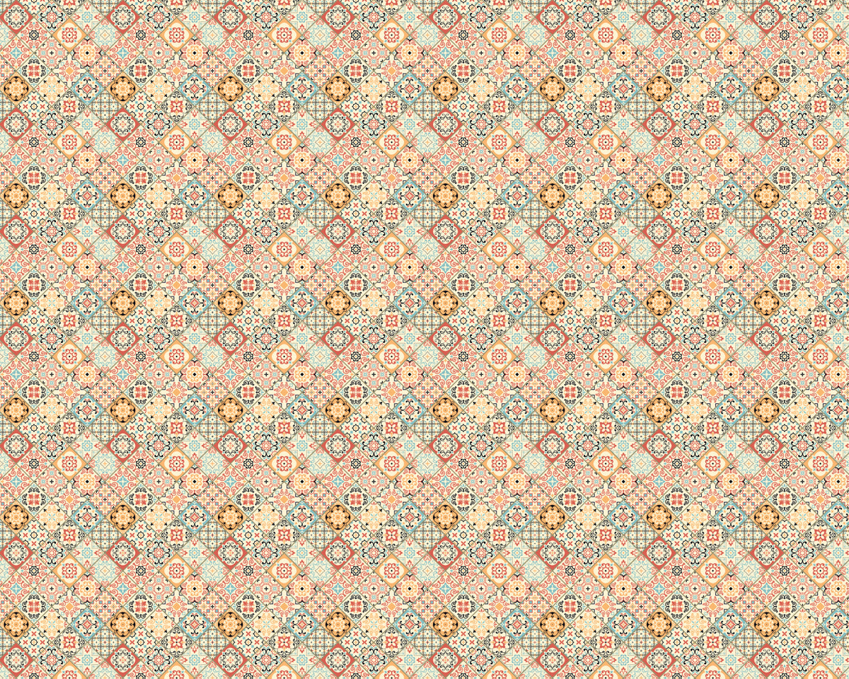 Toilettenrückwand Patchwork