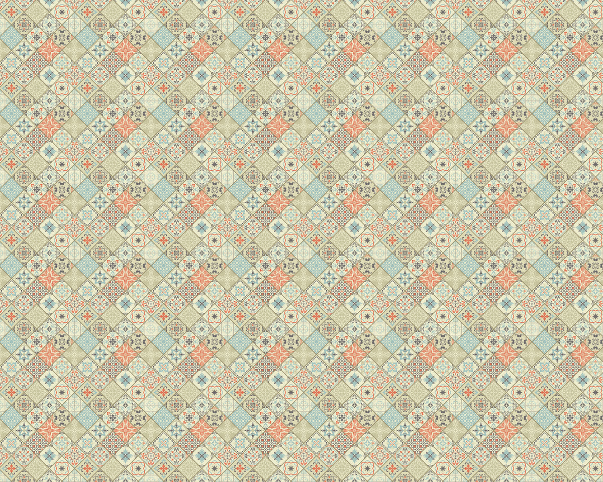 Toilettenrückwand Patchwork