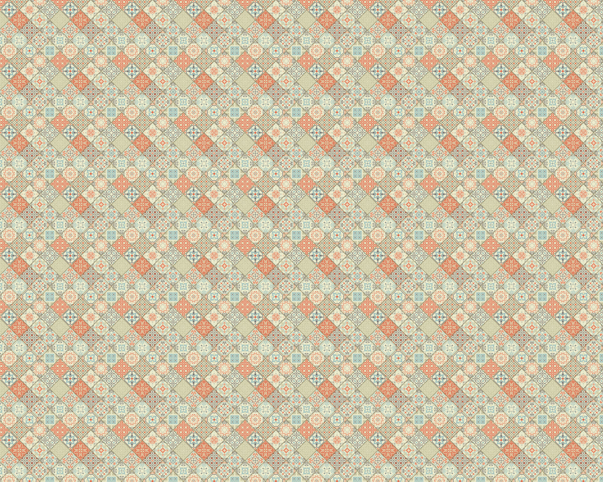 Toilettenrückwand Patchwork