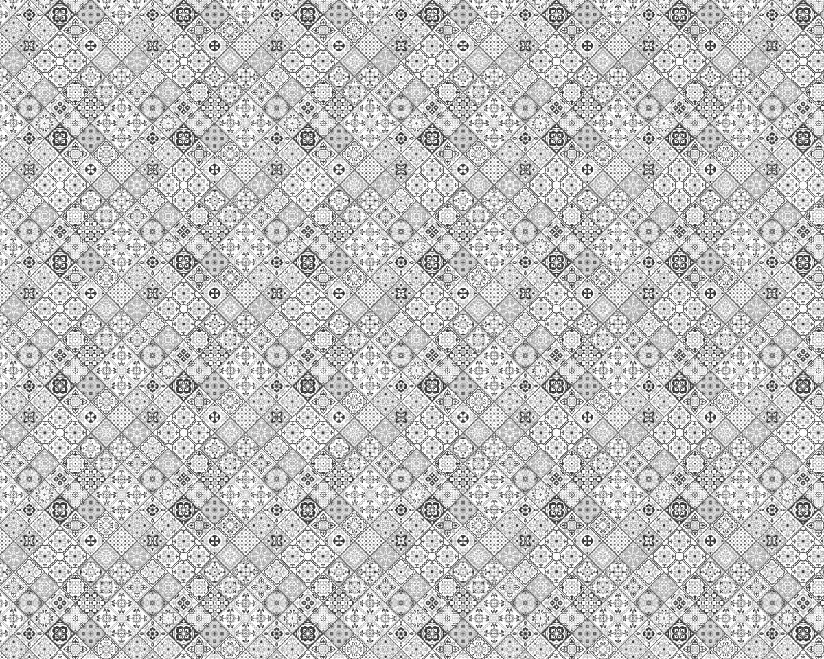 Toilettenrückwand Patchwork
