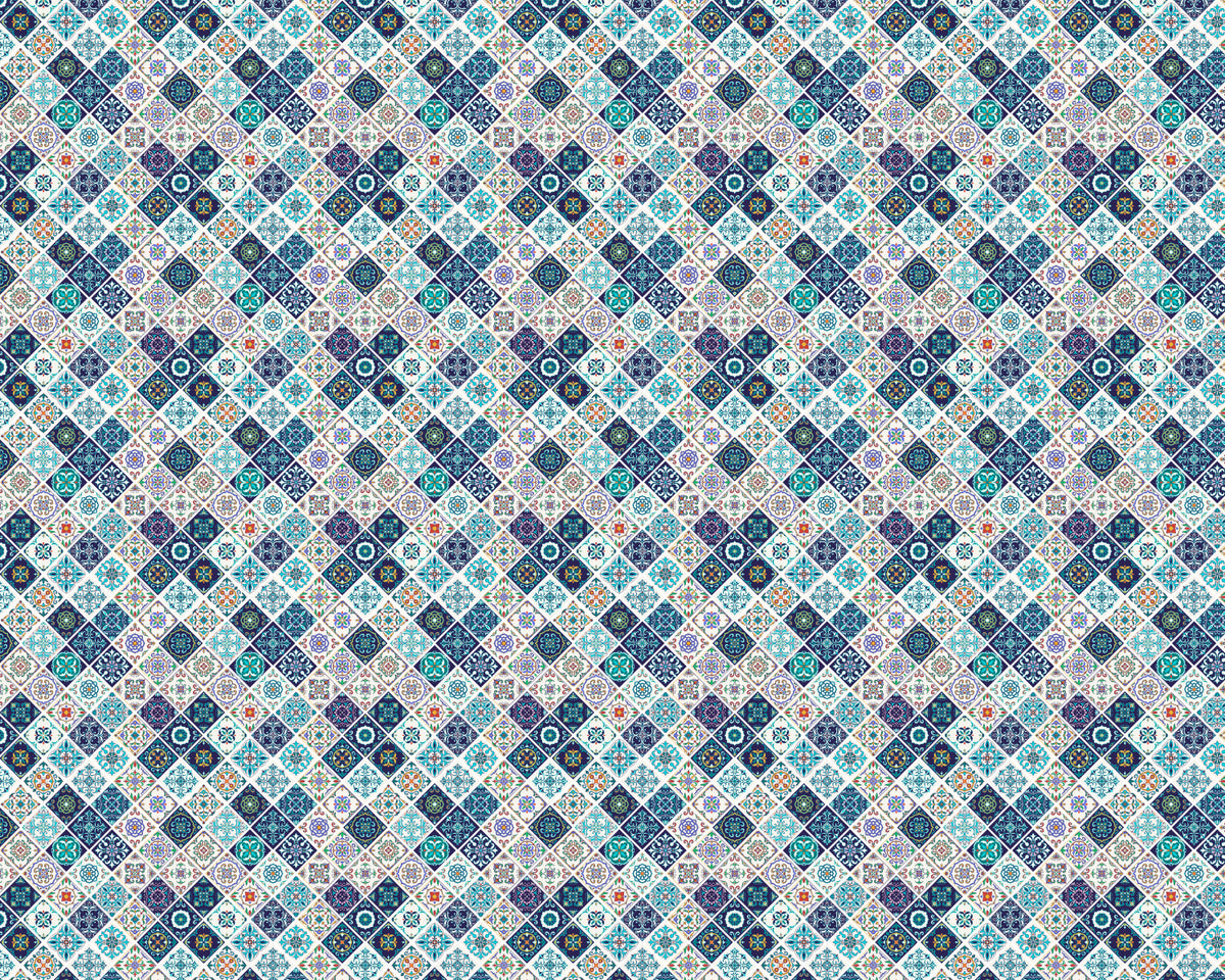 Toilettenrückwand Patchwork