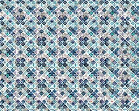 Toilettenrückwand Patchwork