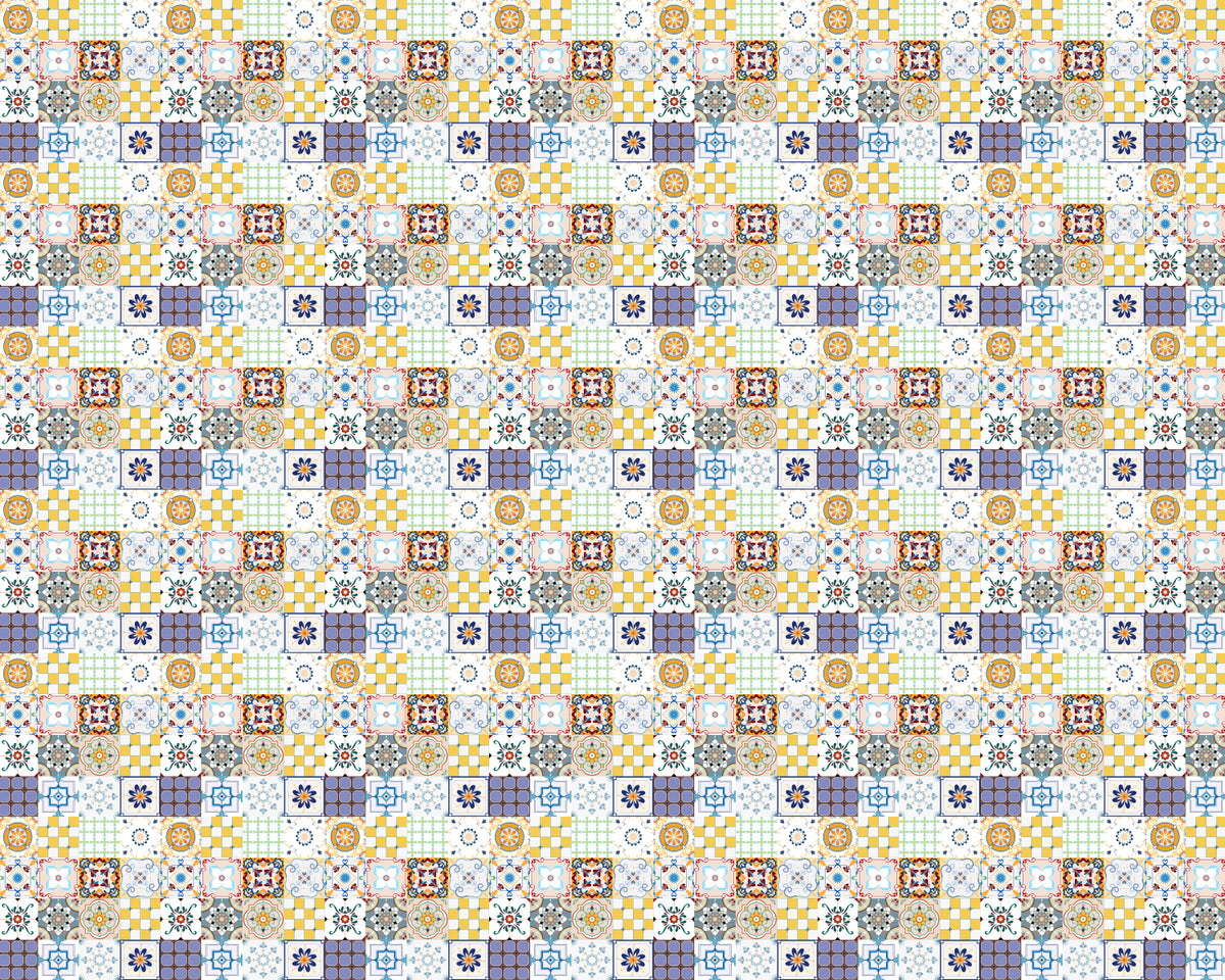 Toilettenrückwand Patchwork