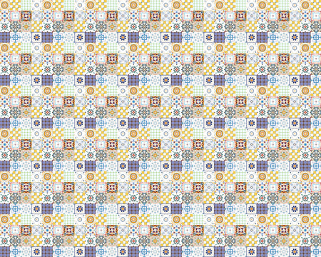 Toilettenrückwand Patchwork