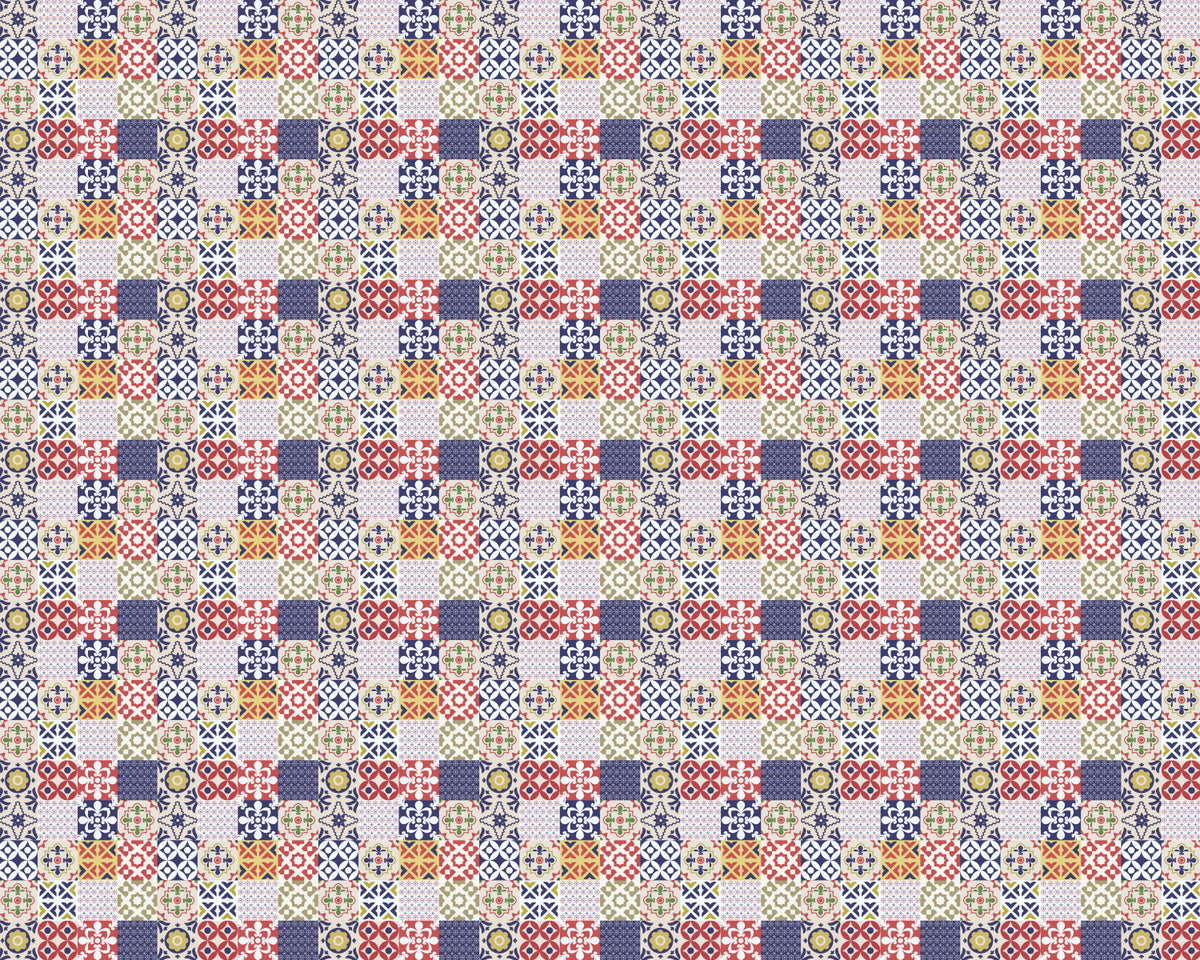 Toilettenrückwand Patchwork