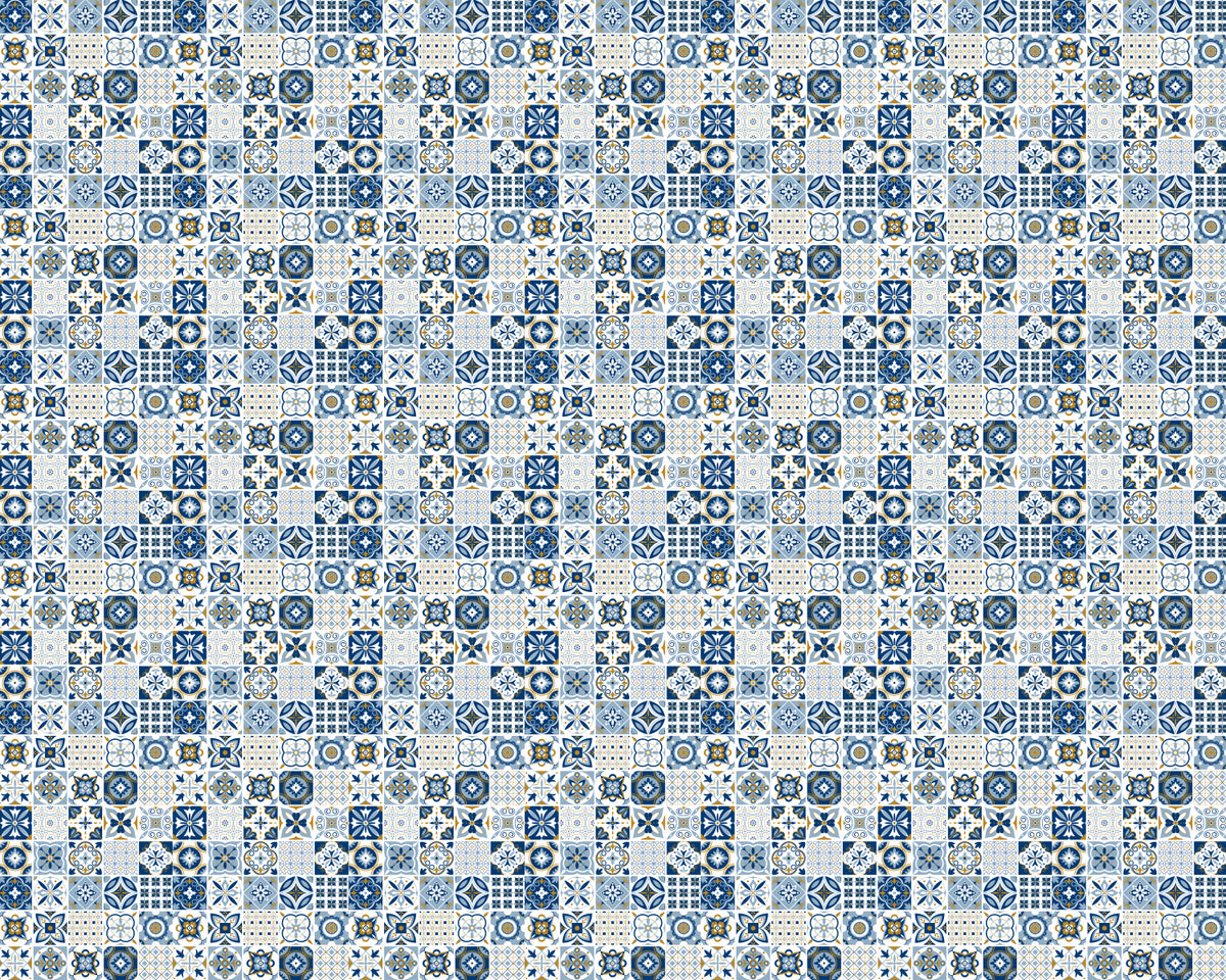 Toilettenrückwand Patchwork