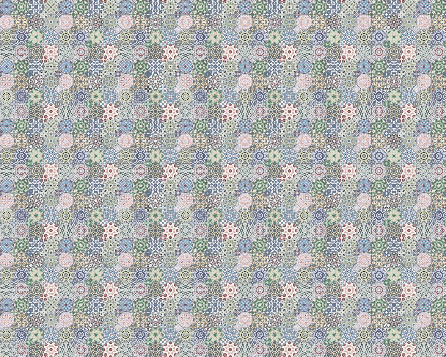 Toilettenrückwand Patchwork
