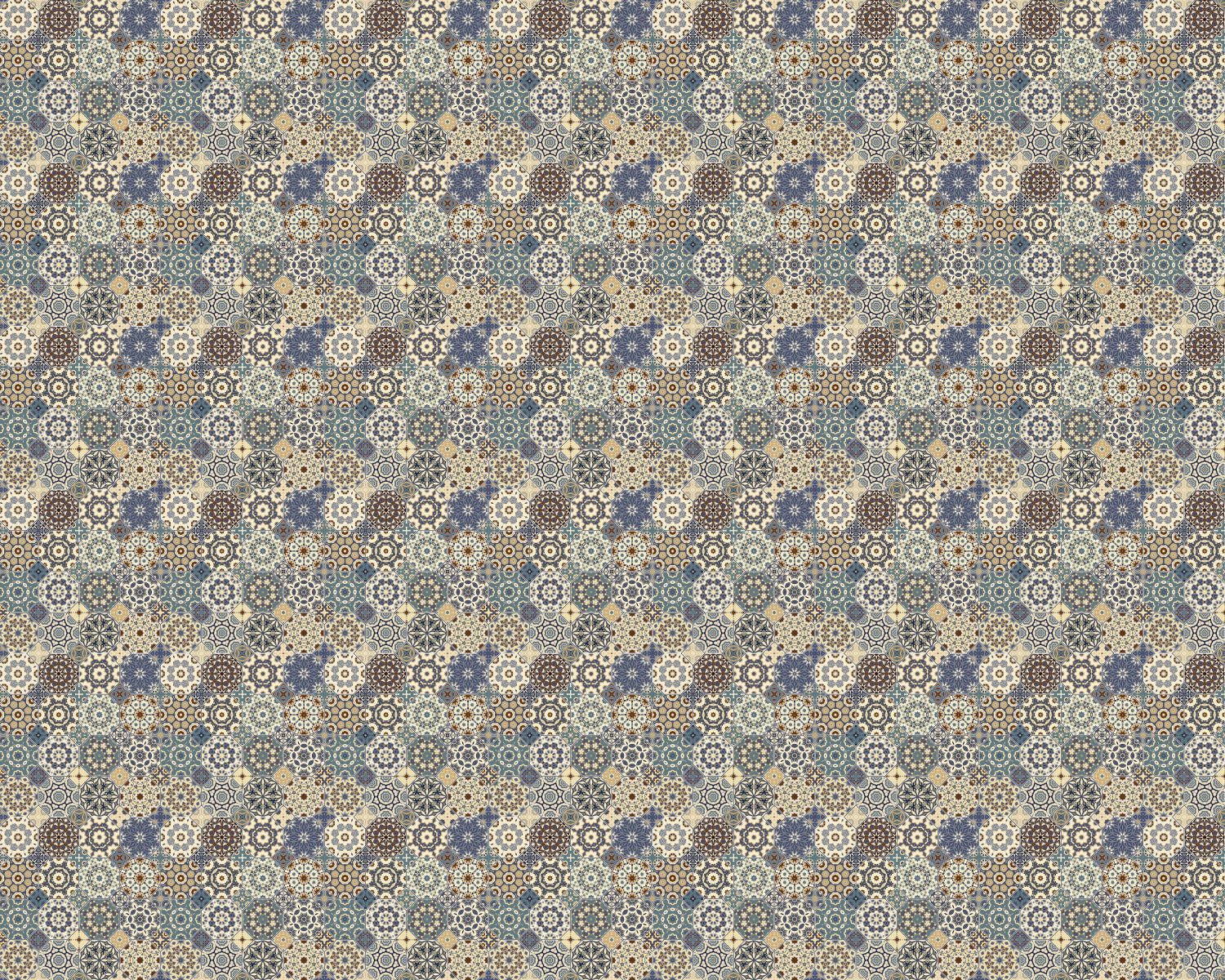 Toilettenrückwand Patchwork