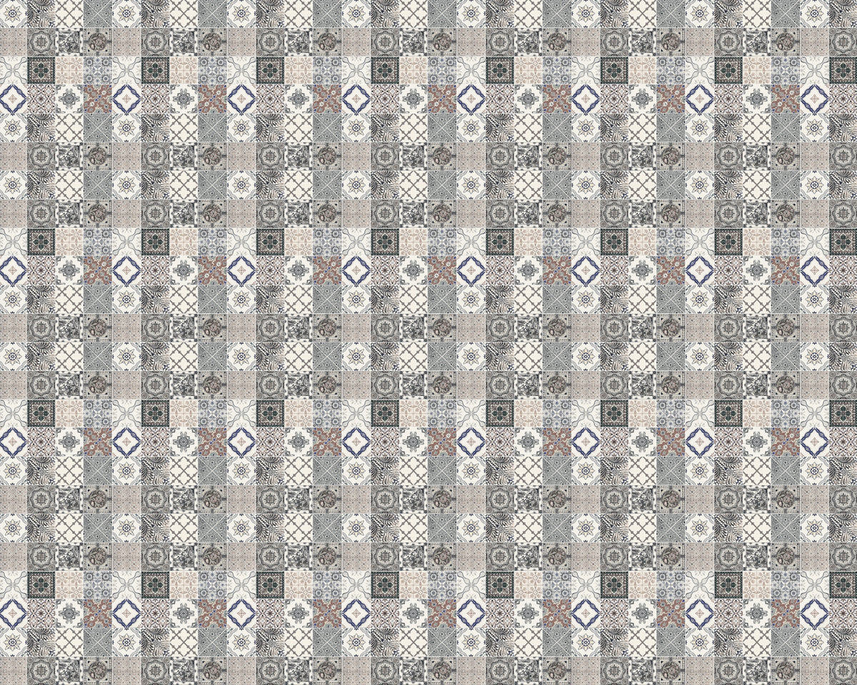Toilettenrückwand Patchwork