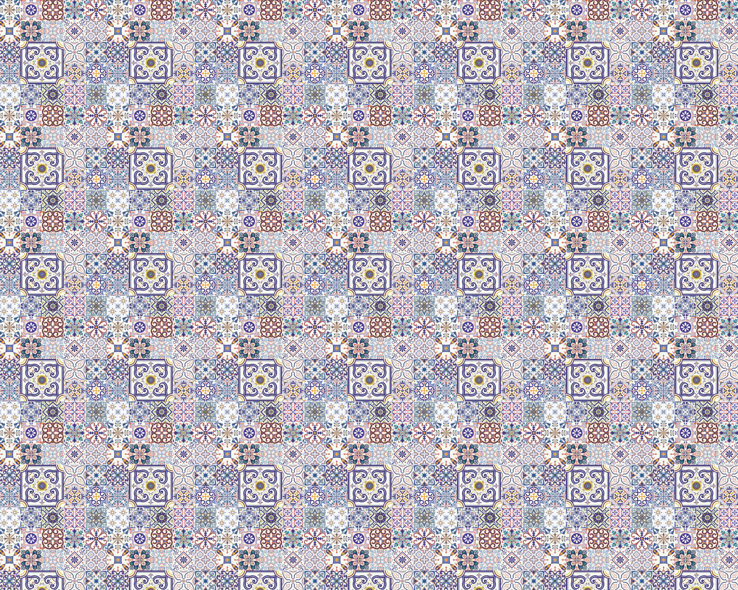Toilettenrückwand Patchwork
