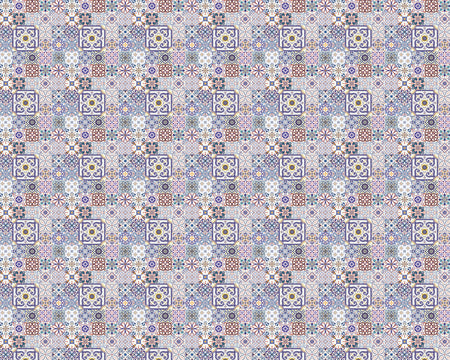 Toilettenrückwand Patchwork