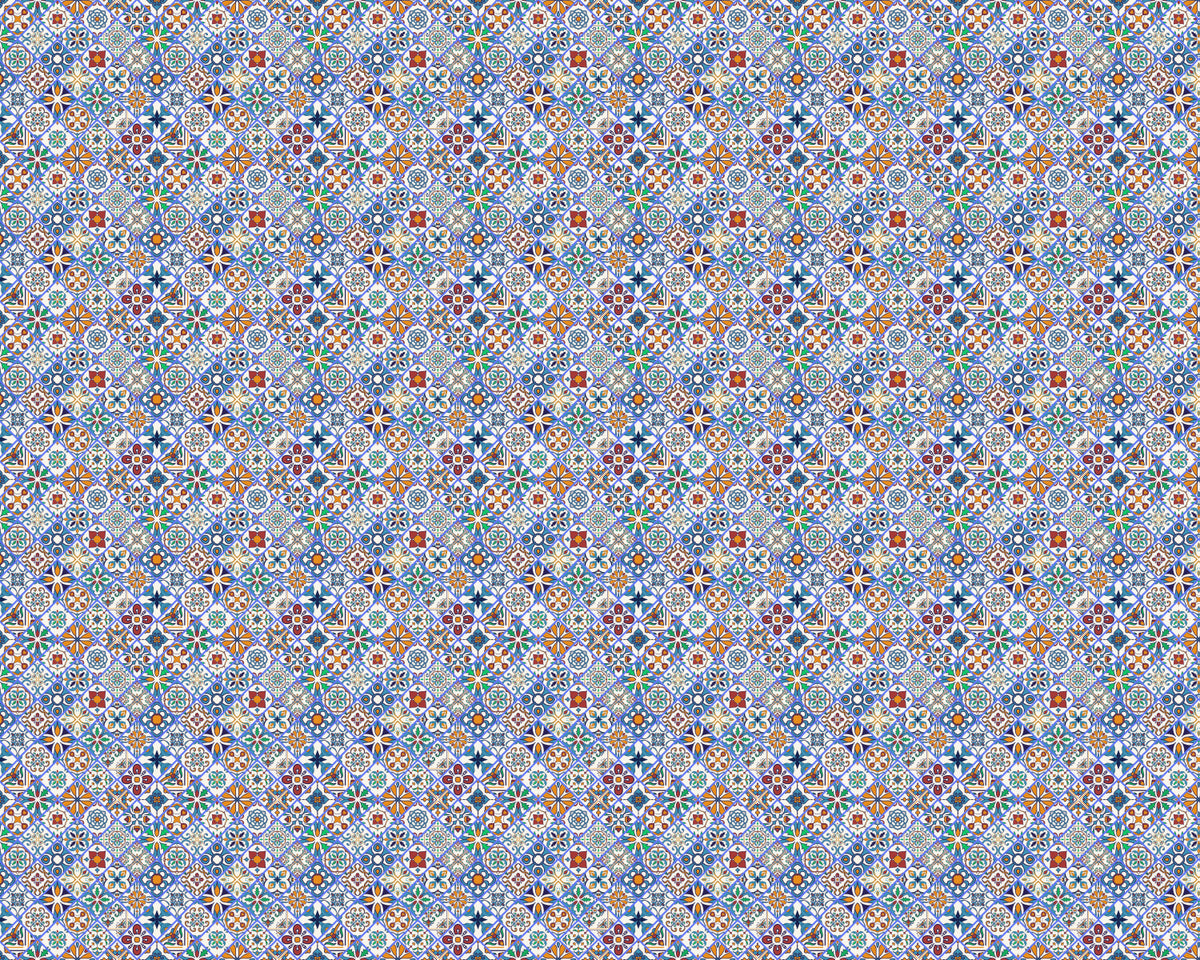 Toilettenrückwand Patchwork