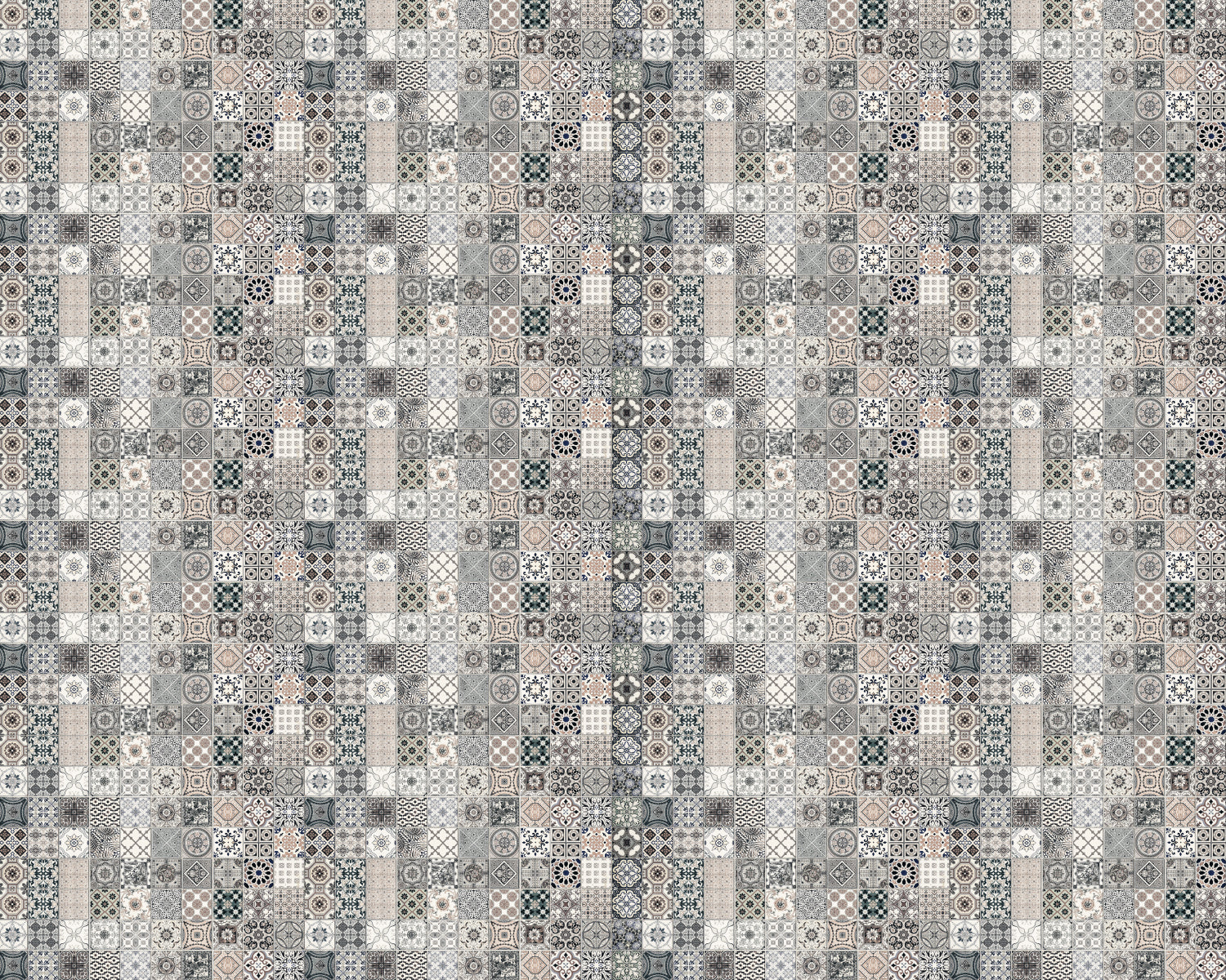 Toilettenrückwand Patchwork
