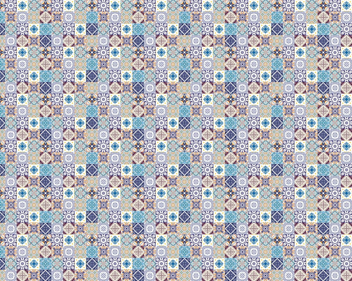 Toilettenrückwand Patchwork