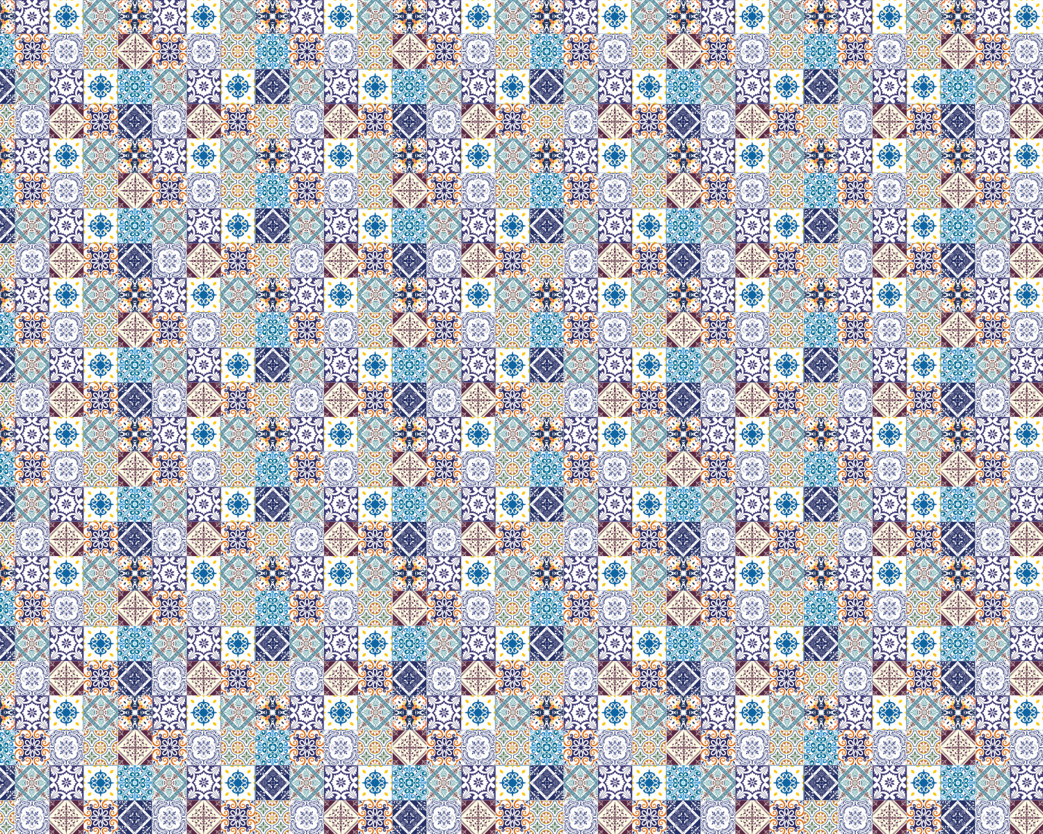 Toilettenrückwand Patchwork