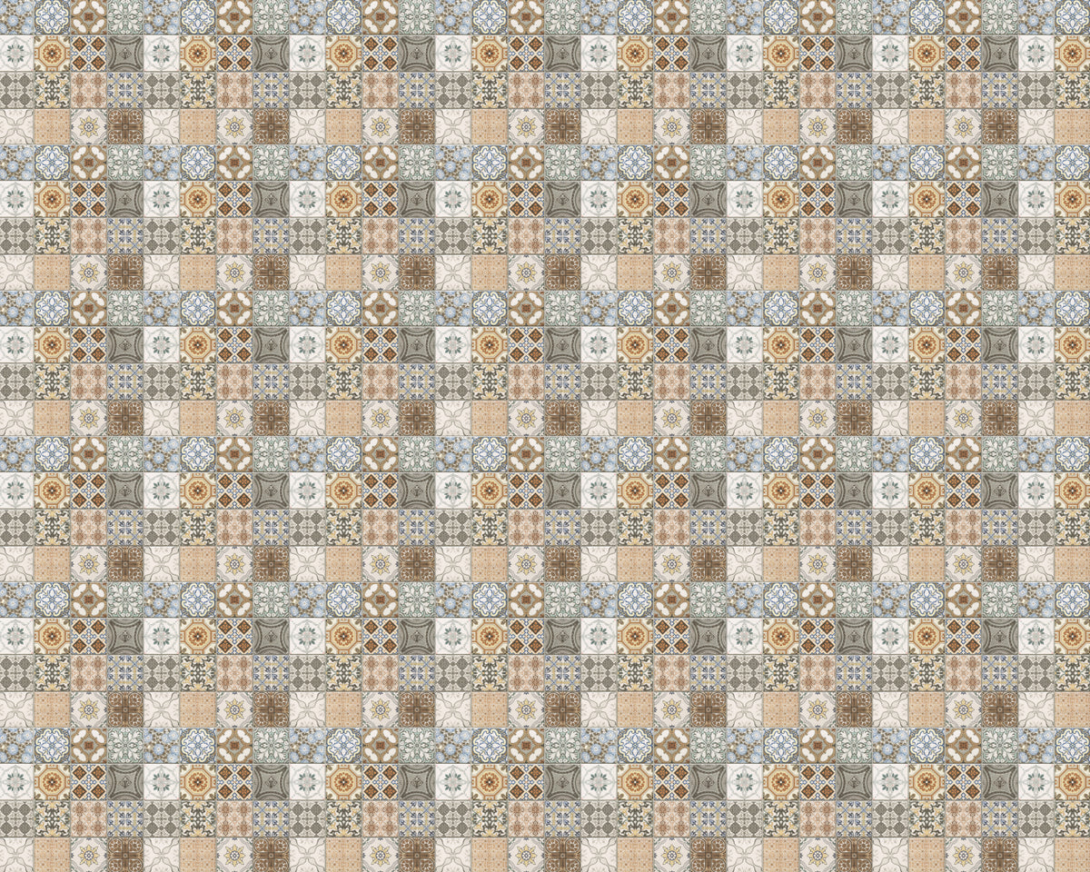 Toilettenrückwand Patchwork