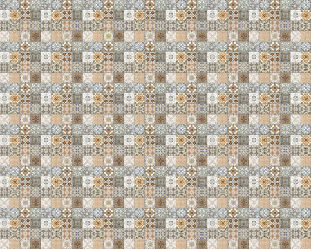 Toilettenrückwand Patchwork