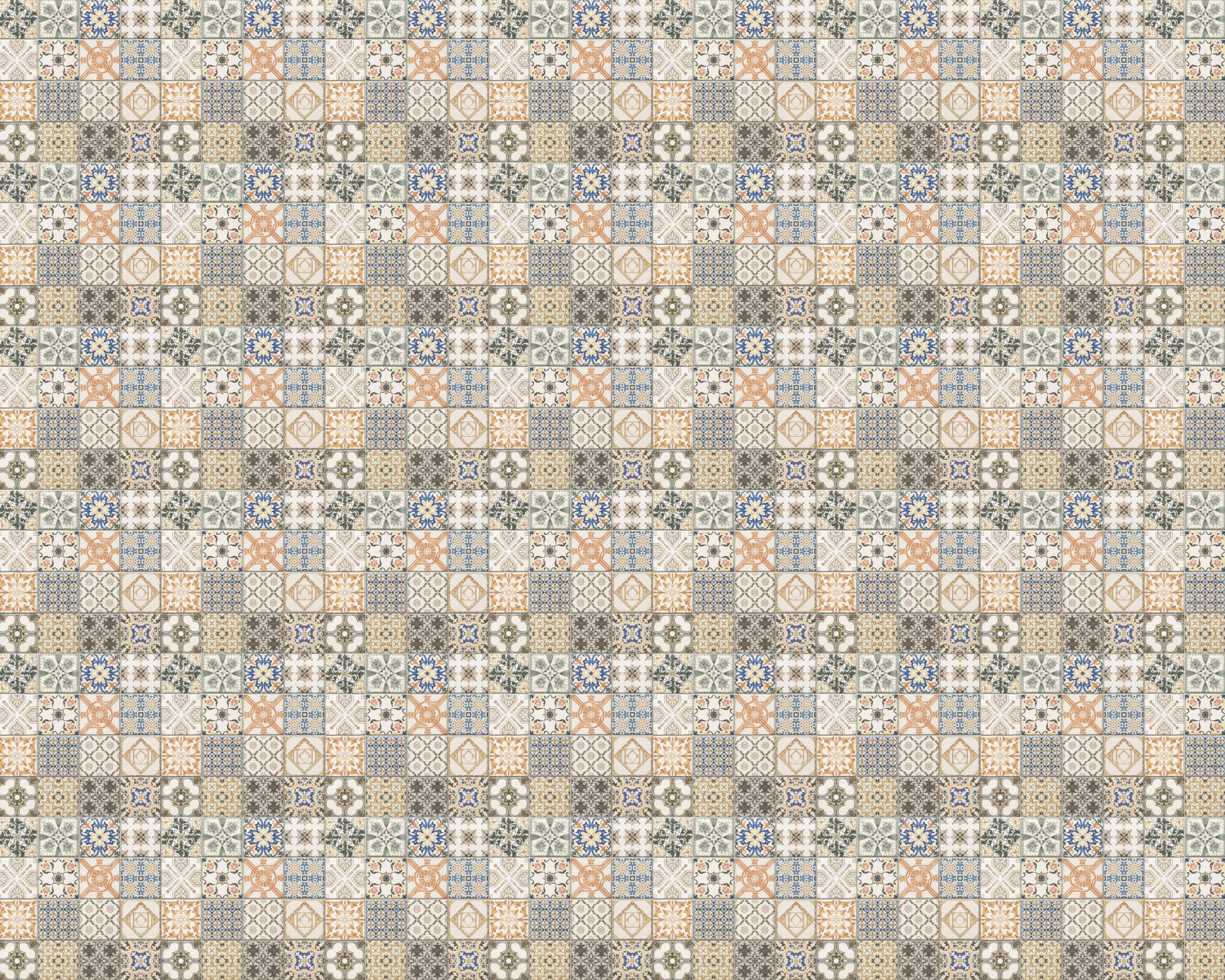 Toilettenrückwand Patchwork