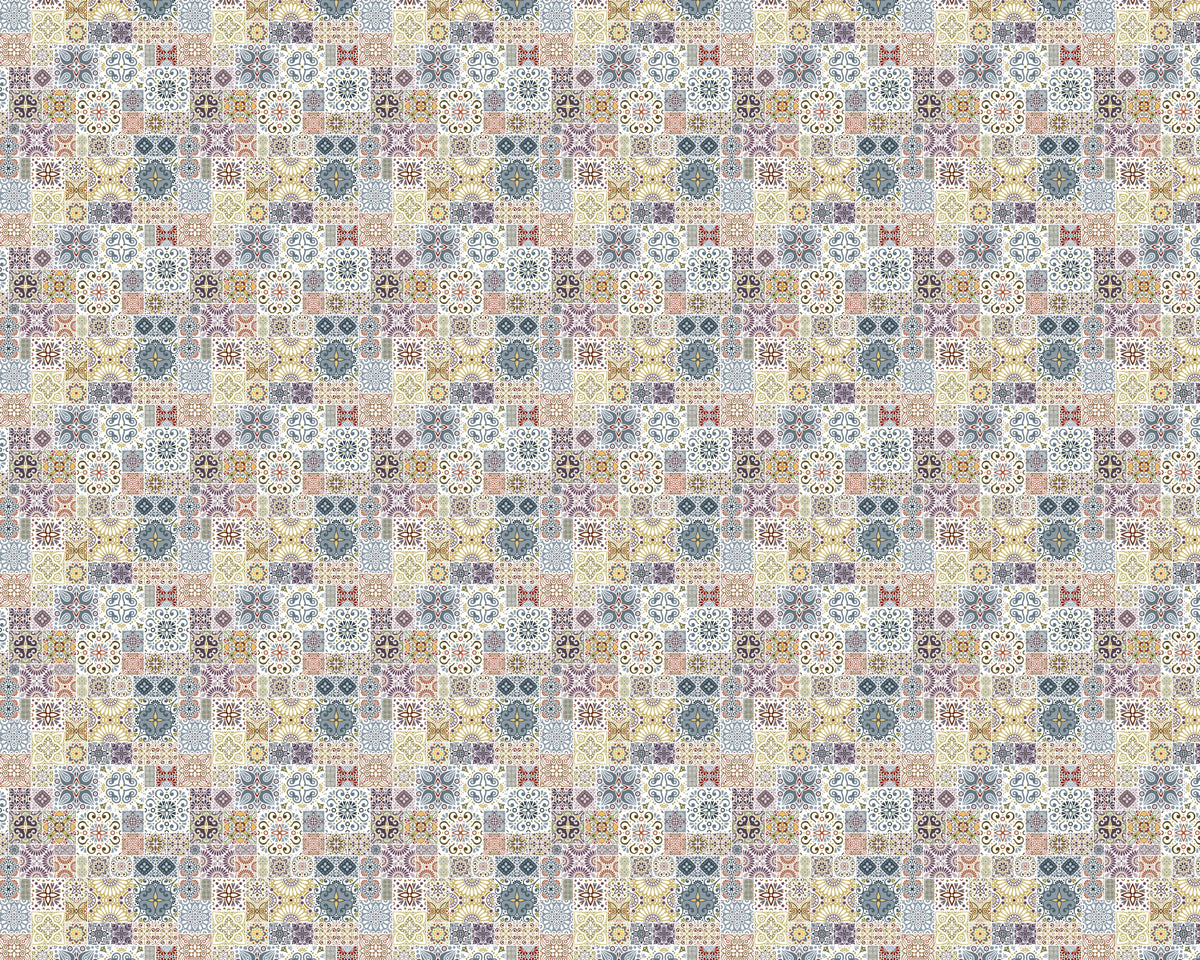 Toilettenrückwand Patchwork