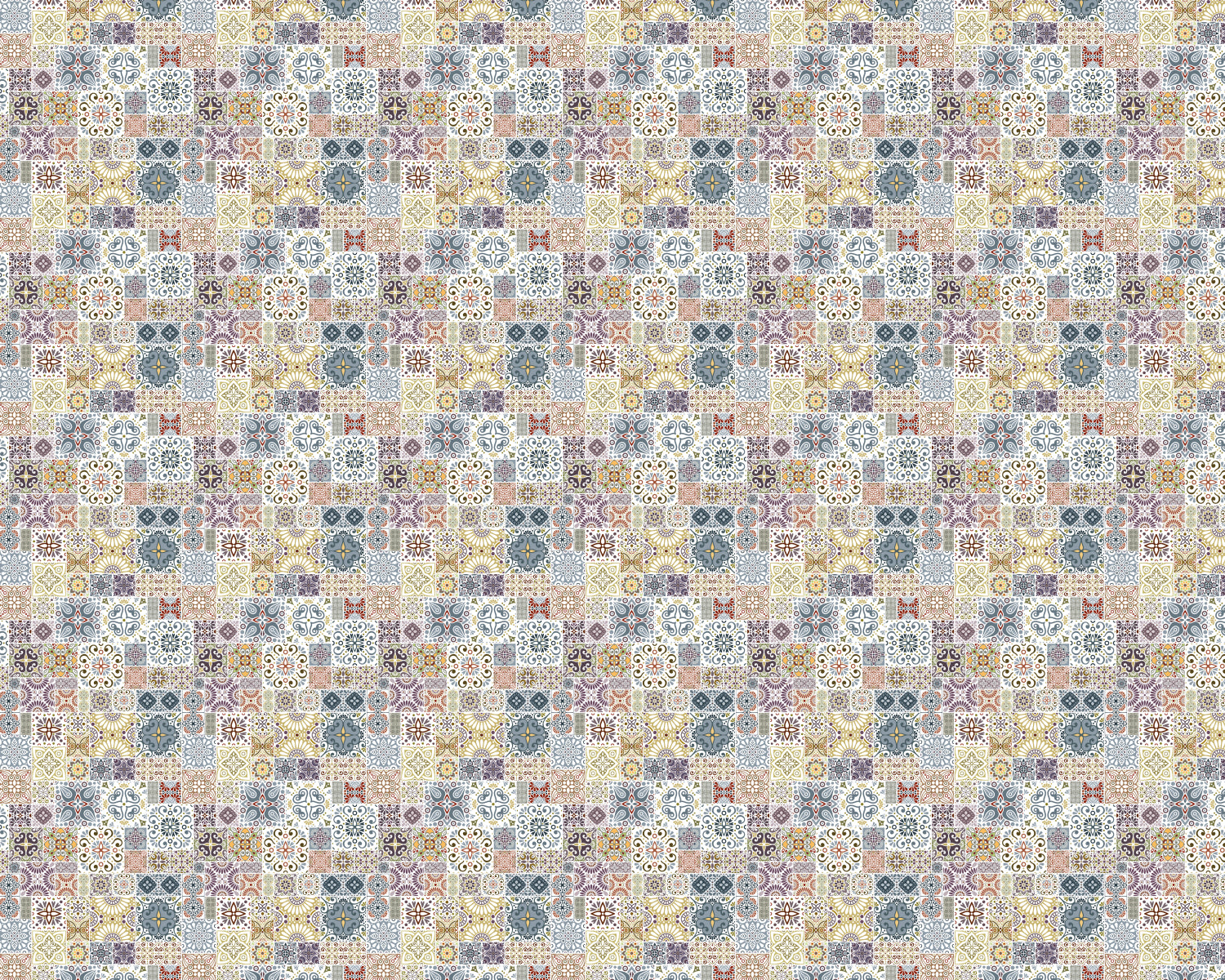 Toilettenrückwand Patchwork