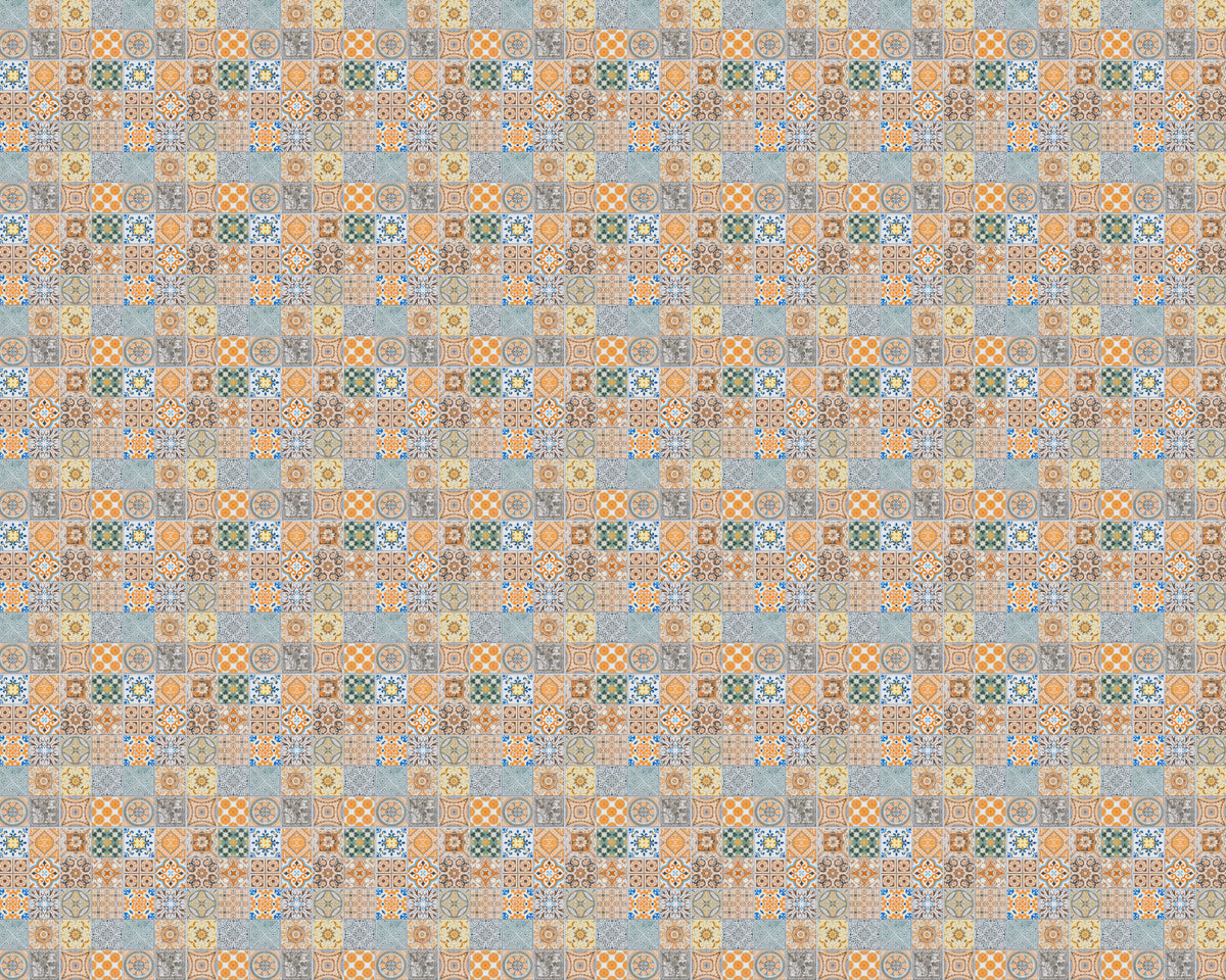 Toilettenrückwand Patchwork