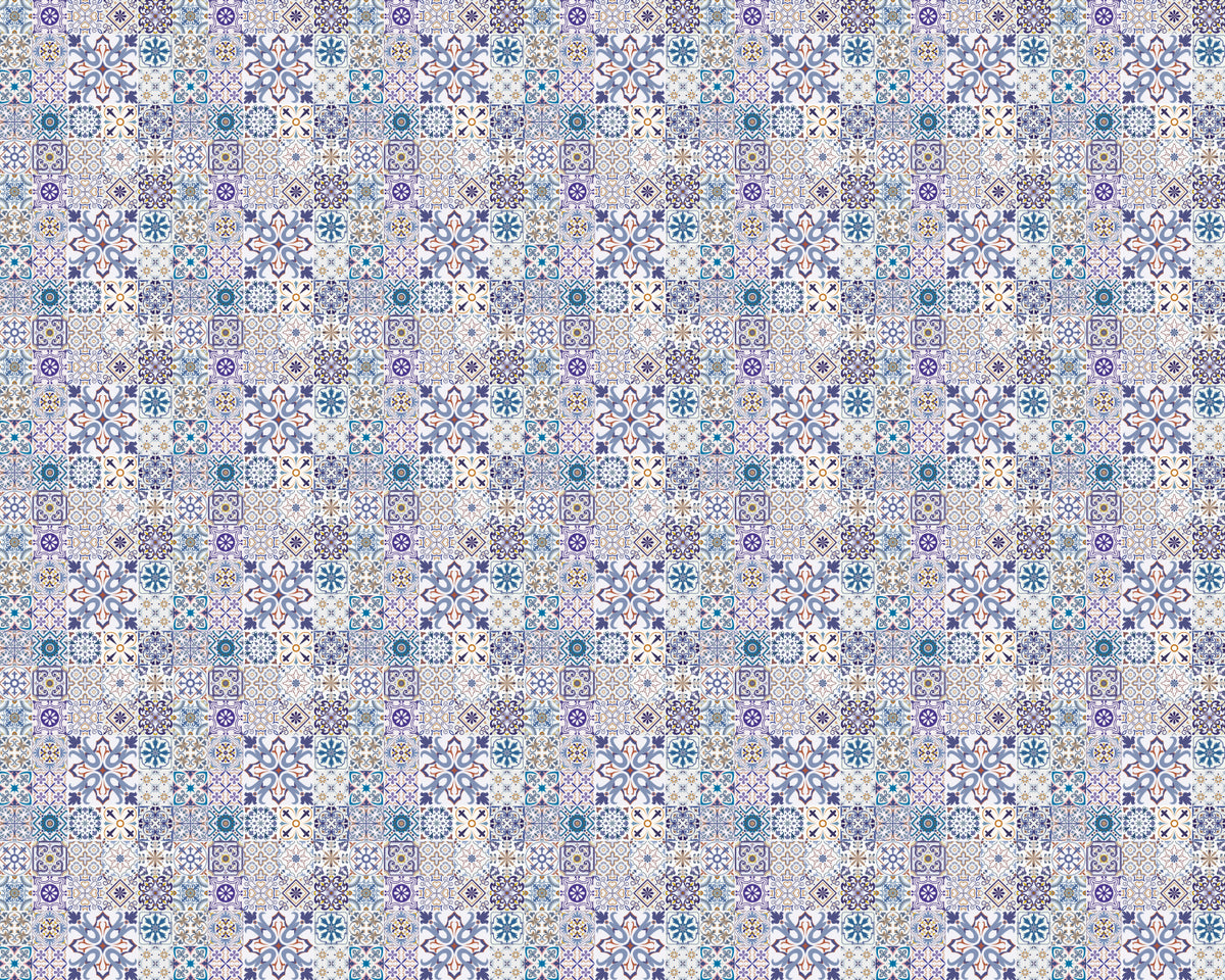 Toilettenrückwand Patchwork
