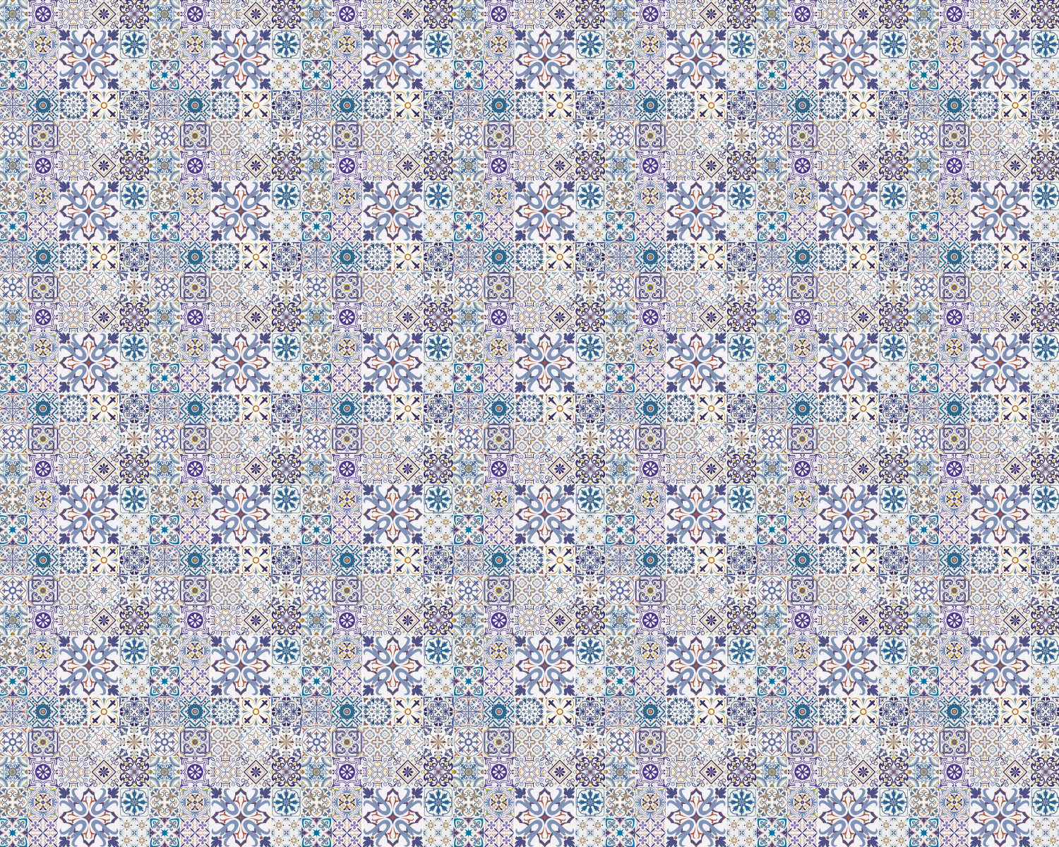Toilettenrückwand Patchwork