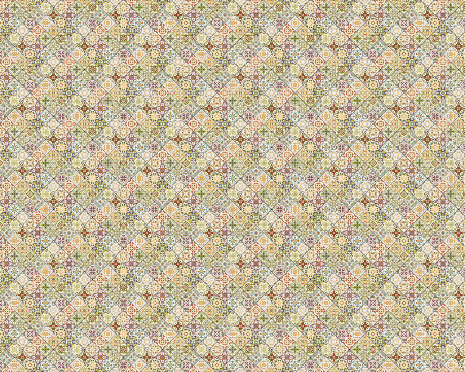 Toilettenrückwand Patchwork