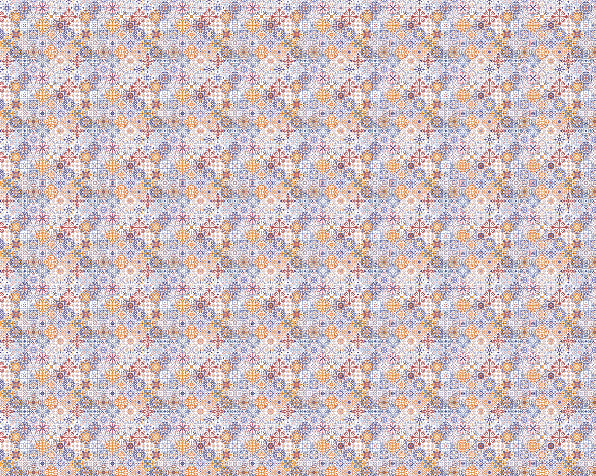 Toilettenrückwand Patchwork