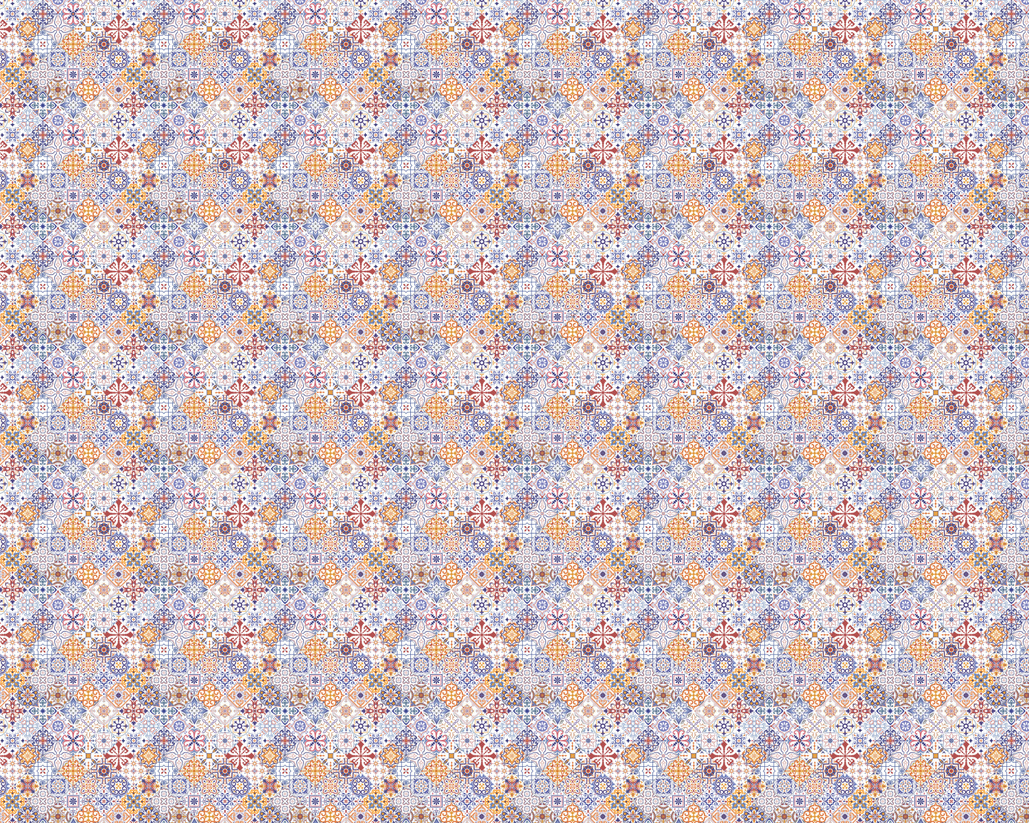 Toilettenrückwand Patchwork