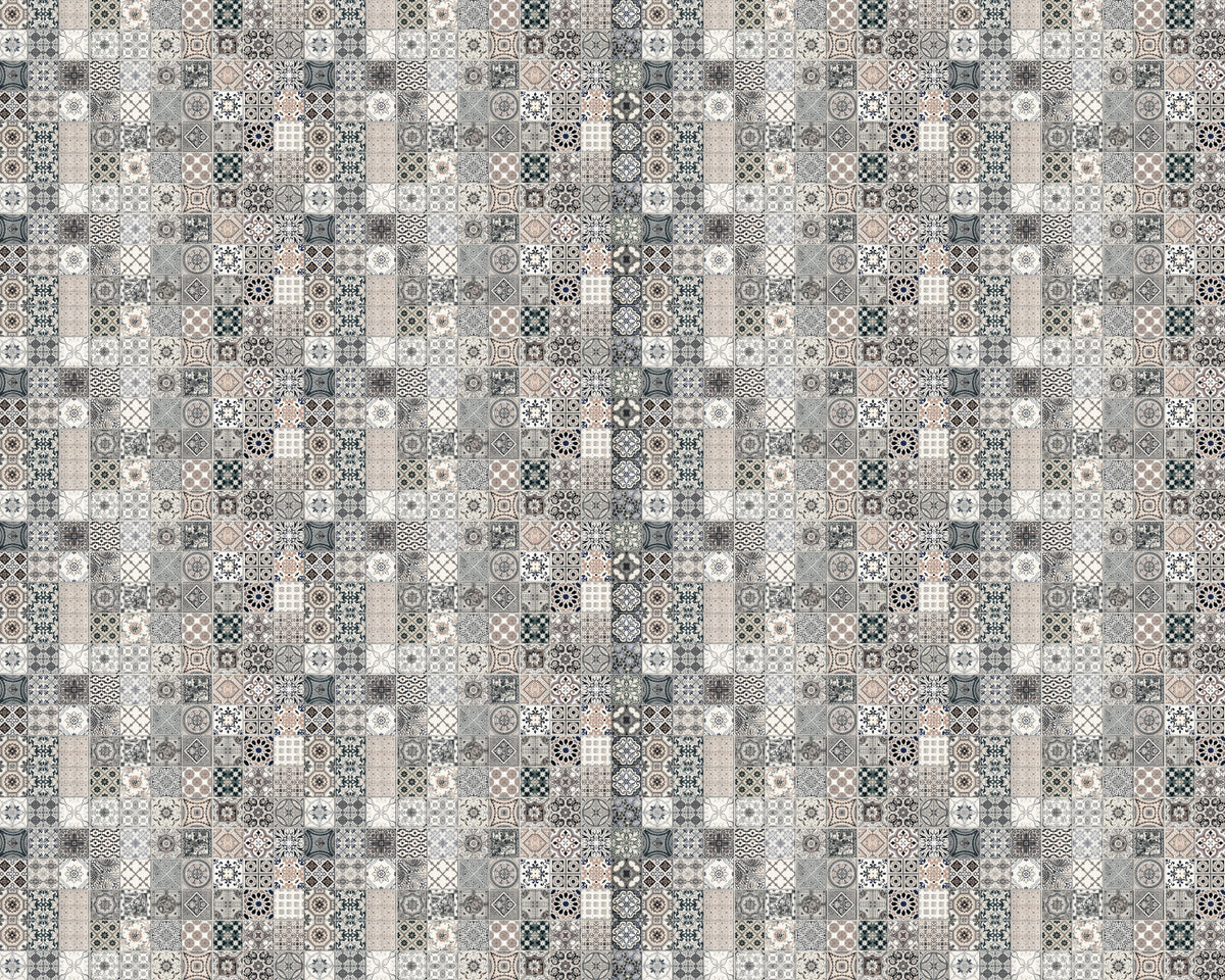 Toilettenrückwand Patchwork