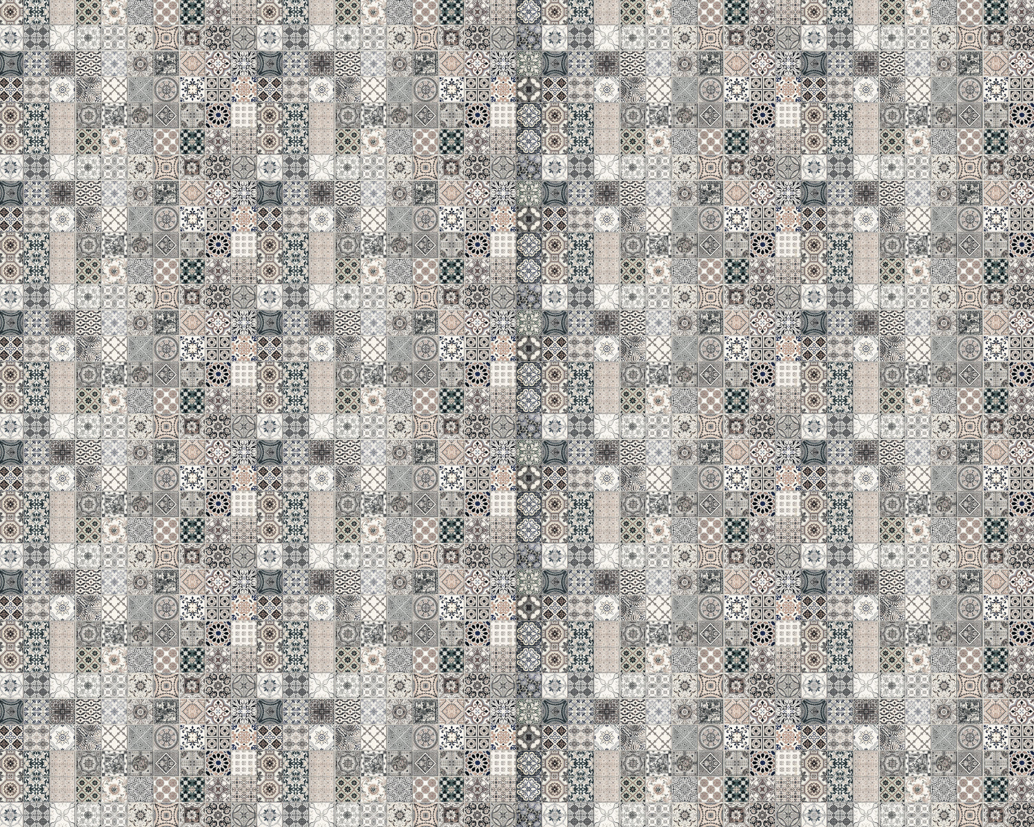 Toilettenrückwand Patchwork